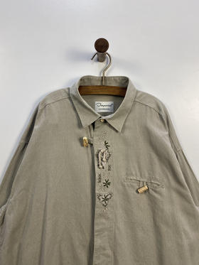 Y2K Vintage Imperial 奥地利 100% 全棉 蒂罗尔长袖衫 _DRRL(2XL)