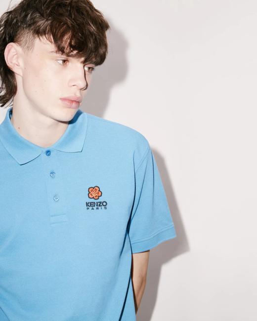 【特价商品不退不换】KENZO POLO衫男  FC65PO0024PU-69 CYAN.COTTON 商品图5