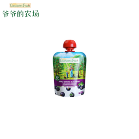 爷爷的农场苹果香蕉黑莓黑加仑泥90g