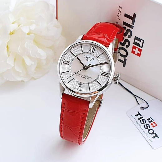 【时计廊】天梭（TISSOT）瑞士手表女刘亦菲同款杜鲁尔系列自动机械女表女士腕表七夕送礼 T099.207.16.118.00 商品图0