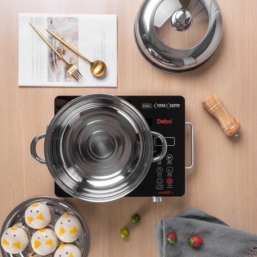 德铂Debo 柏林公爵汤蒸锅 DEP-04 26CM 不锈钢用锅 商品图4