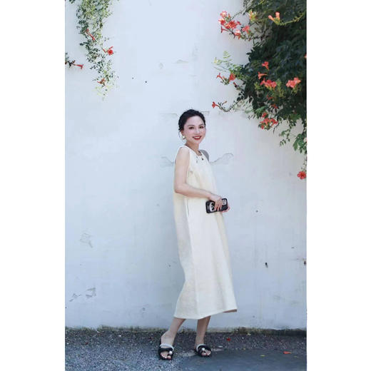 【抖音专属】无袖连衣裙（21718235厚-玉色） 商品图2