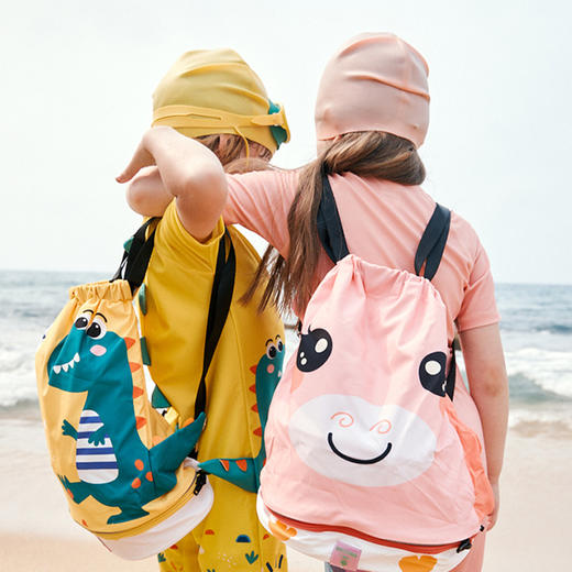 KK树儿童游泳包干湿分离男童女童防水包沙滩游泳装备双肩背包收纳立体卡通泳包 商品图5
