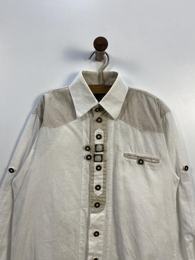 Y2K Vintage COUNTRY 奥地利 100% 全棉 蒂罗尔长袖衫 _DRRL(S)