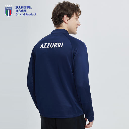 意大利国家队官方商品 | 深蓝运动健身 速干长袖足球训练服球迷 商品图3