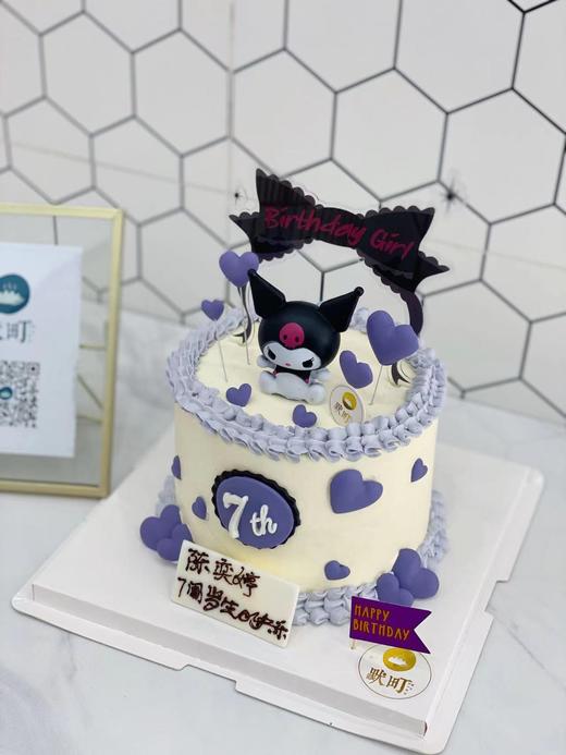 J款-卡通库洛米birthday girl造型蛋糕（英文周数请备注） 商品图1