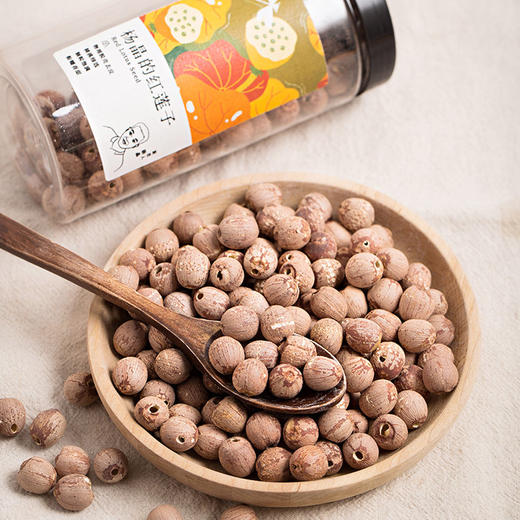 一米市集严选 杨晶的红莲子280g/瓶 保留表皮 粉糯甘甜 营养丰富 商品图1