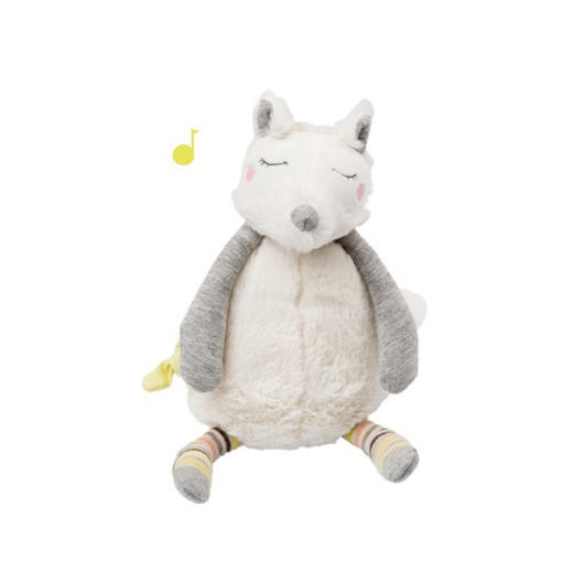 Moulin Roty 白色小狐狸软棉音乐玩偶29厘米-663042 商品图0