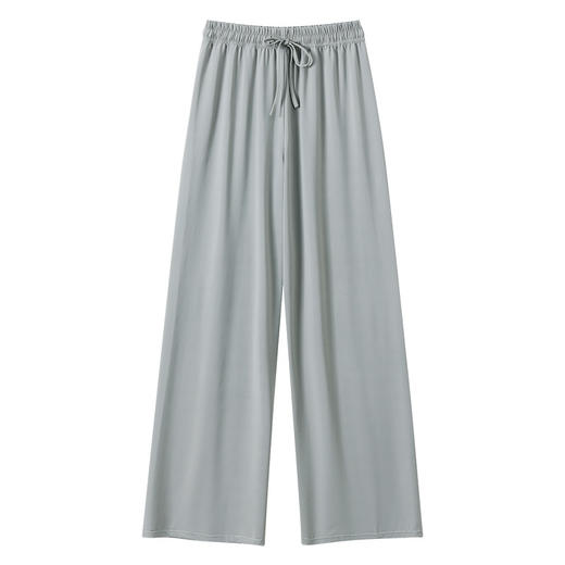 新品【冰丝阔腿裤女 夏季防蚊防晒裤】冰丝阔腿裤女，夏季薄款，高腰显瘦，百搭休闲拖地裤。小个子防蚊防晒裤子，舒适透气，轻盈不紧绷。 商品图5