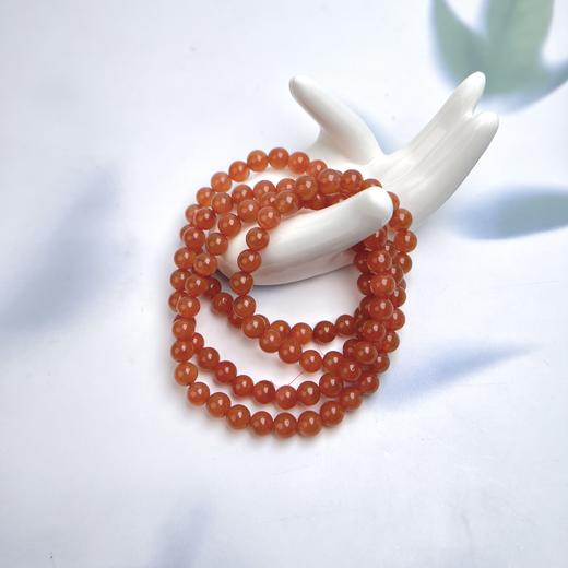 南红玛瑙四圈-樱桃红圆珠6+ 商品图0