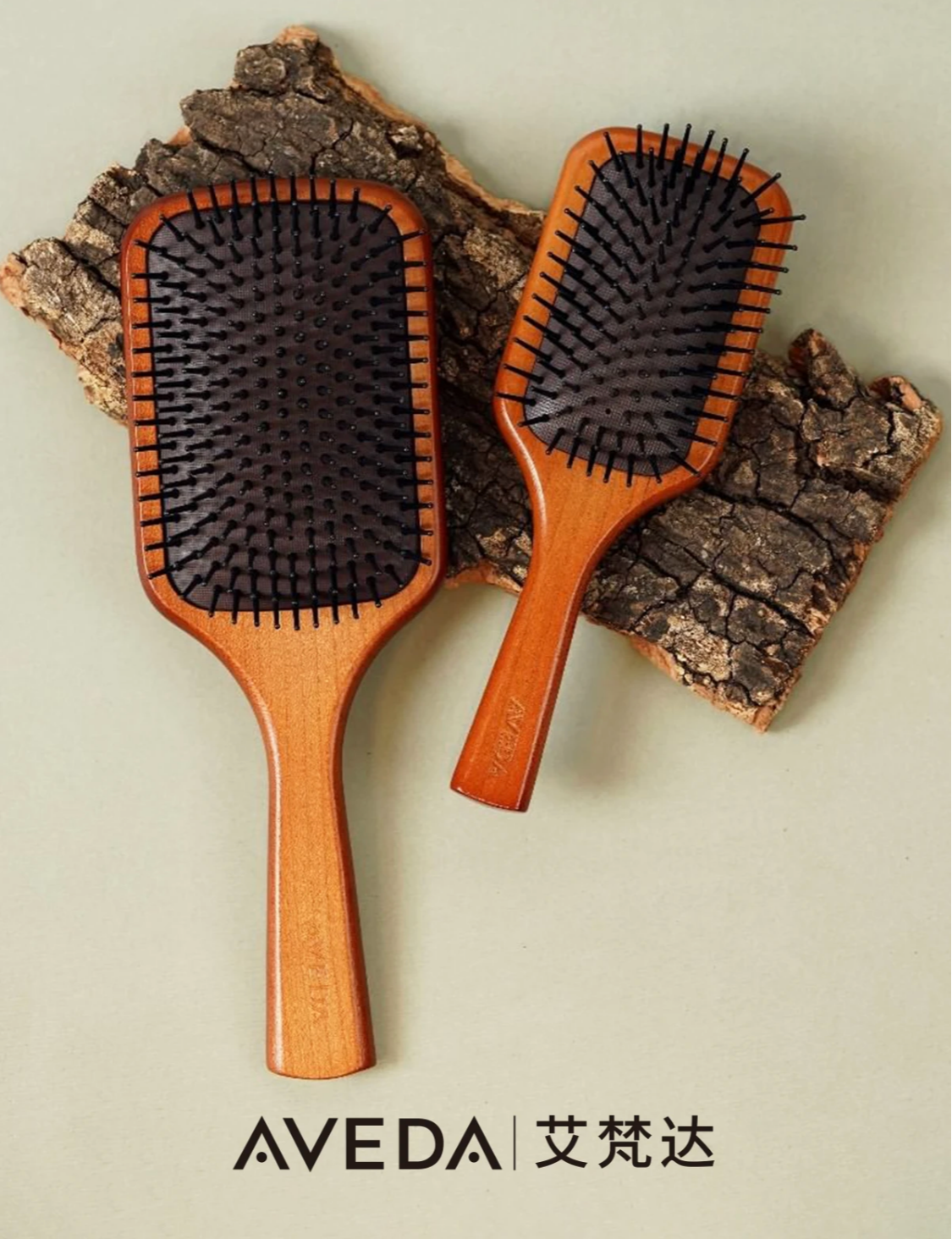 .自留推荐!巨好用！正品订单，AVEDA艾凡达气垫梳!实木让你的头发疏通又不脱，网红明星梳大号、小号mini两个尺寸