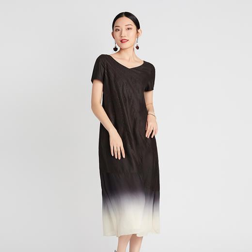 TANGY Collection天意高端吊染莨绸连衣裙L42824 商品图1