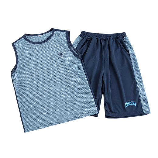 【潮流洋气！运动篮球服套装】新款男童夏装套装，儿童网眼运动篮球服，中大童背心洋气速干训练球衣潮li 商品图4