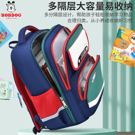 巴布豆书包小学生女孩1-3-6年级男双肩背包超轻减负护脊_HLY 商品图2