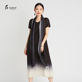 TANGY Collection天意高端吊染莨绸连衣裙L42824