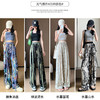 【夏日必备】新款水墨画阔腿裤女，夏季薄款，雪纺高腰休闲直筒裤，垂感扎染设计，冰丝防晒裤子，让你尽情舒适自在，展现你的优雅和气质。 商品缩略图4
