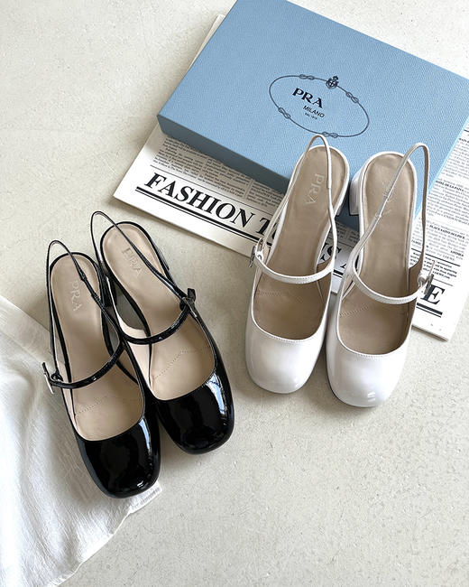 现货 THS 8.19-限时 P家 温柔穿搭 源头金属三角标玛丽珍凉鞋 2色 BZ1091 商品图2