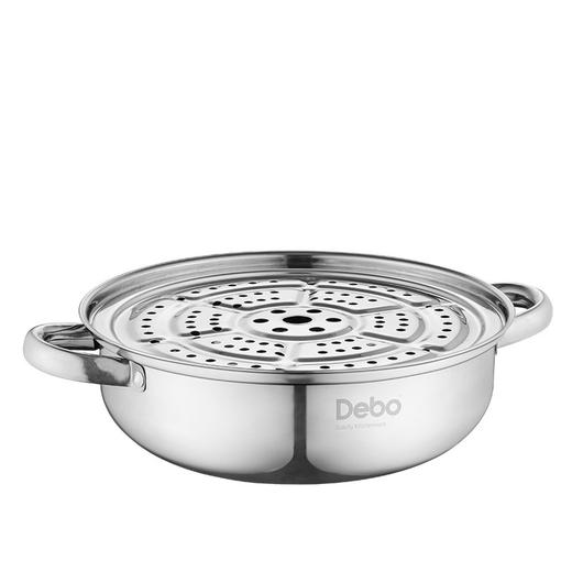 德铂Debo 柏林公爵汤蒸锅 DEP-04 26CM 不锈钢用锅 商品图5