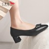 DD-女鞋高跟鞋新款浅口粗跟英伦时尚尖头职场工作女鞋 商品缩略图2
