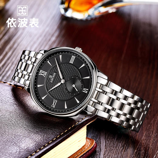 依波表EBOHR 专柜同款经典简约北欧风进口石英机芯1065 商品图10