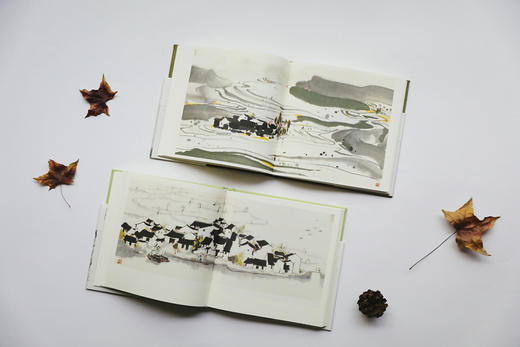 《千家诗选：吴冠中插图珍藏版》中国国家地理出品诗画系列 商品图4