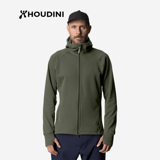 HOUDINI胡丁尼 Mono Air Houdi莫诺户外秋季男保暖连帽抓绒衣外套 220714 商品图2