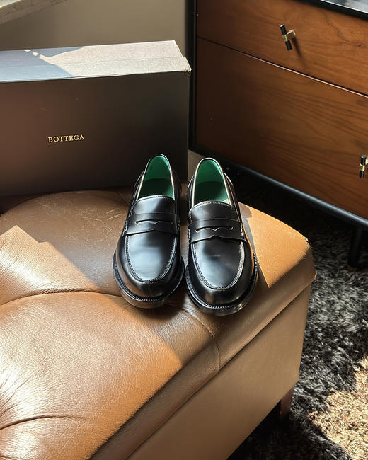 THS 8.19-限时 男鞋 BV家 进口开边珠牛皮乐福鞋 AZ334 商品图2