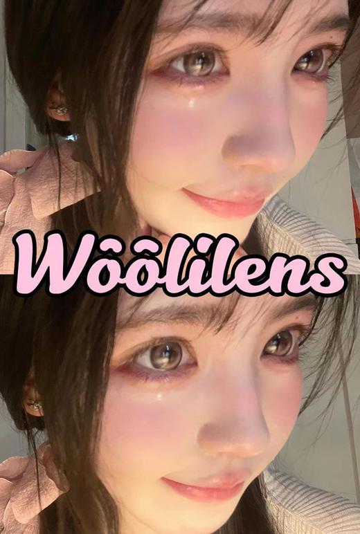 woolilens 半年抛美瞳   黑鸦粉邂逅 直径14.5mm着色13.8mm 商品图4