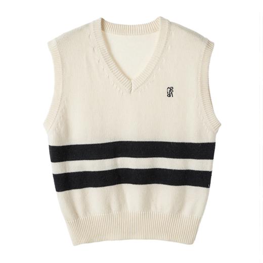 【2023初秋新款针织背心】复古撞色拼接 时尚好搭配 细腻针织 丝滑柔软 不扎皮肤超舒服 商品图4