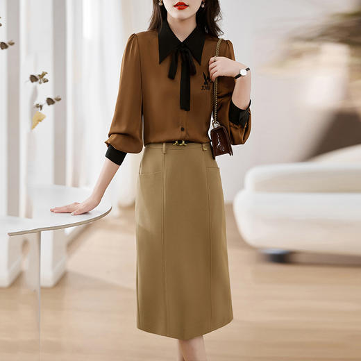 HR  WM881159气质套装韩版宽松透气遮肉显瘦洋气 商品图1