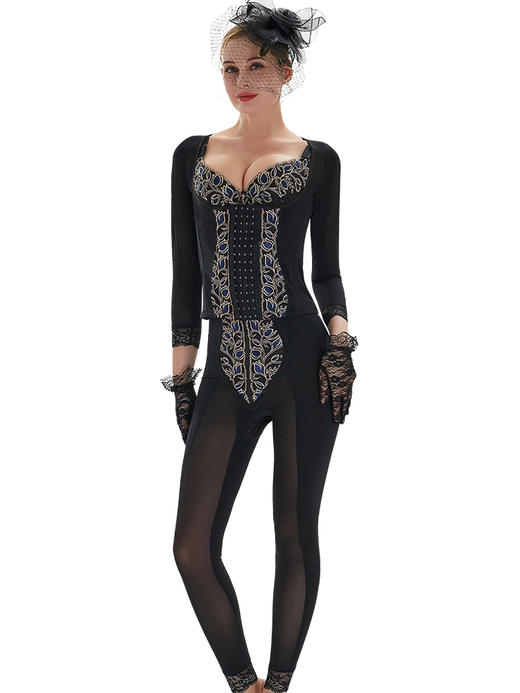 【婷曼逸】二代舒语系列长款身材管理器长文胸短袖长袖腰夹束裤三件套【体雕衣】 商品图3