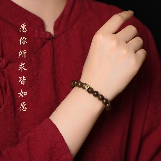 天然沉香手串【十二生肖本命佛守护神】沉香佛珠、S925纯银转运佛配件、男女同款 商品图1