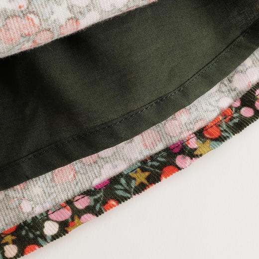 【马克珍妮 芦芙】秋装新款灯芯绒碎花纯棉A版半身裙231561 商品图5