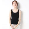 【内搭外穿，自由搭配】经典黑白搭配，小吊带背心女外穿内搭，百变多样。似生命如此脆弱，柔软的纯棉却能给予最柔和的安慰。“柔情似水，佳期如梦”，只要一件工字无袖打底衫潮，便可轻松拥有令人瞩目的时尚风采。 商品缩略图0