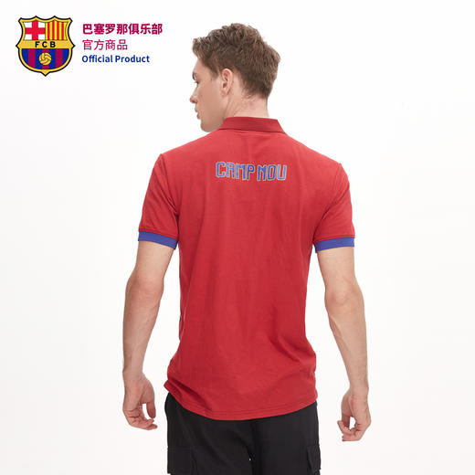 巴塞罗那俱乐部商品 | 巴萨足球服运动T恤Polo短袖条纹撞色翻领 商品图3