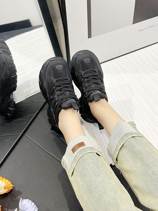 轻便透气运动休闲鞋，百搭厚底内增高女鞋YBJ-FM-95055 商品图8