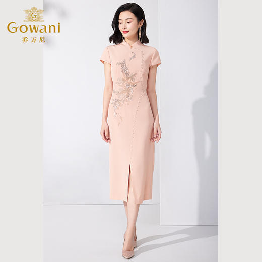 乔万尼新品旗袍夏季修身减龄气质ET2E241 商品图3