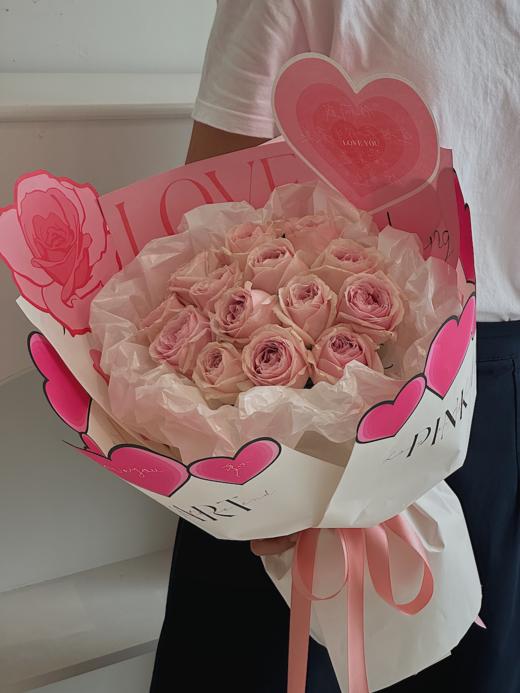 甜蜜信号  蜜桃粉 · 花束 商品图2
