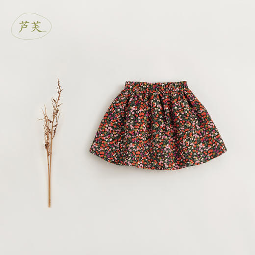 【马克珍妮 芦芙】秋装新款灯芯绒碎花纯棉A版半身裙231561 商品图2