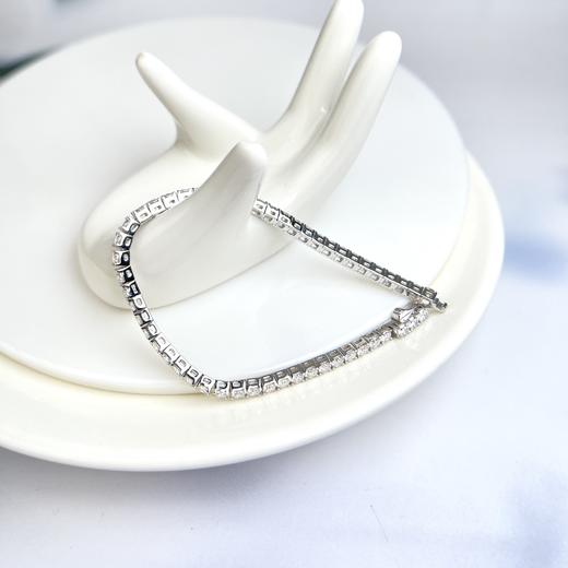 S925莫桑钻手链-四爪10分方形直排 商品图0