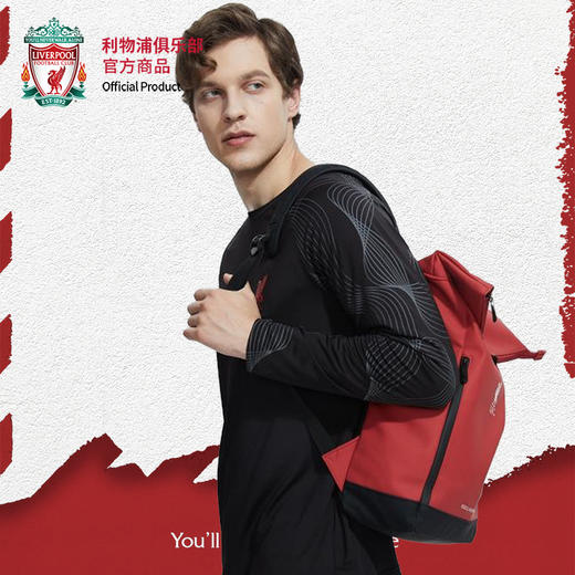 利物浦俱乐部官方商品丨红色PU双肩包背包足球迷书包正品球迷周边 商品图1