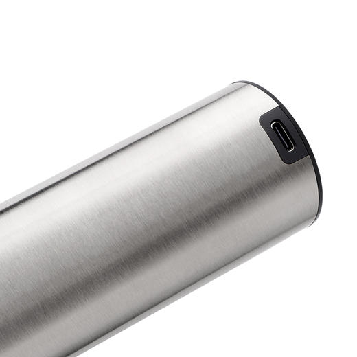 预售31号发货KLT 电动红酒开瓶器 不锈钢充电款  一键开瓶、即开即醒 5合1套装：电动开瓶器、倒酒器、真空酒塞、割锡纸刀、收纳底座 商品图5