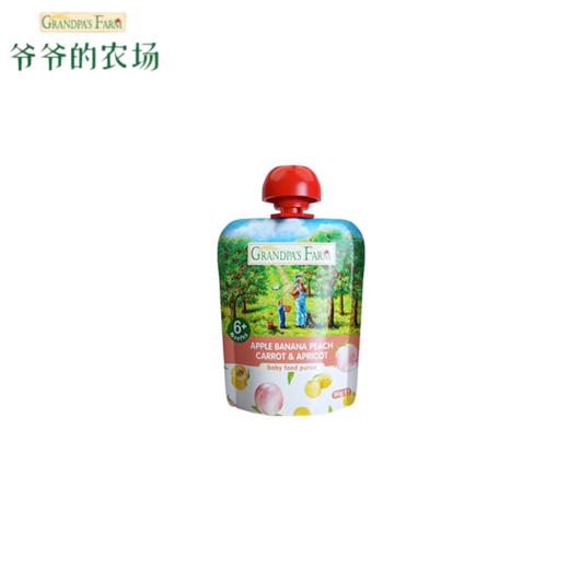 爷爷的农场苹果香蕉桃胡萝卜杏泥90g 商品图0
