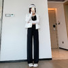 新品【冰丝阔腿裤女 夏季防蚊防晒裤】冰丝阔腿裤女，夏季薄款，高腰显瘦，百搭休闲拖地裤。小个子防蚊防晒裤子，舒适透气，轻盈不紧绷。 商品缩略图1