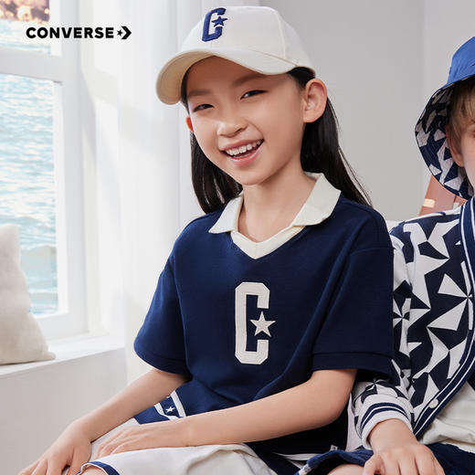 CONVERSE 匡威 秋 大童小童 儿童童装Polo衫 CNVG-PL-D998 商品图0