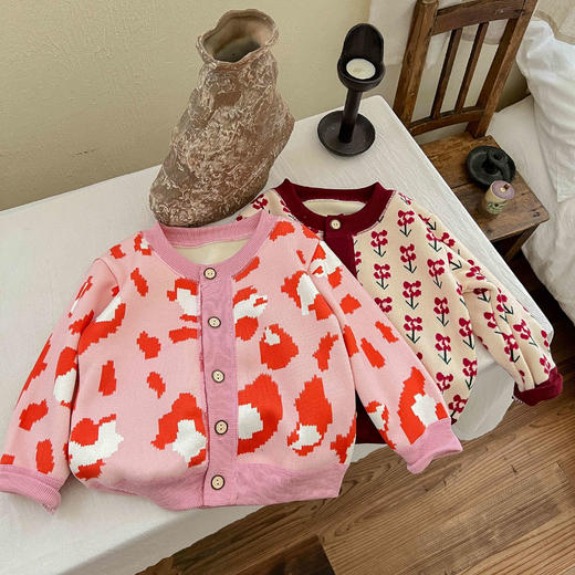 小香风儿童针织外套加绒 商品图10