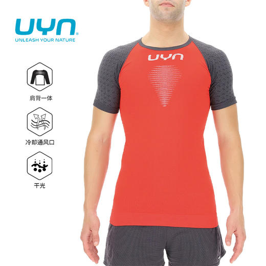 UYN马拉松短袖衫夏季训练运动健身跑步T恤速干透气上衣户外宽松半袖 商品图0
