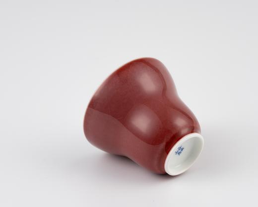 五柳折腰杯 红釉 谷雨山房  商品图1