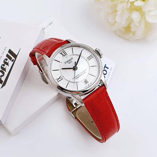 【时计廊】天梭（TISSOT）瑞士手表女刘亦菲同款杜鲁尔系列自动机械女表女士腕表七夕送礼 T099.207.16.118.00 商品图1