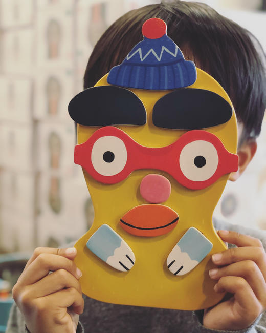 DJECO经典磁性铁盒拼图 冰箱贴 职业变装&创意动物 商品图1